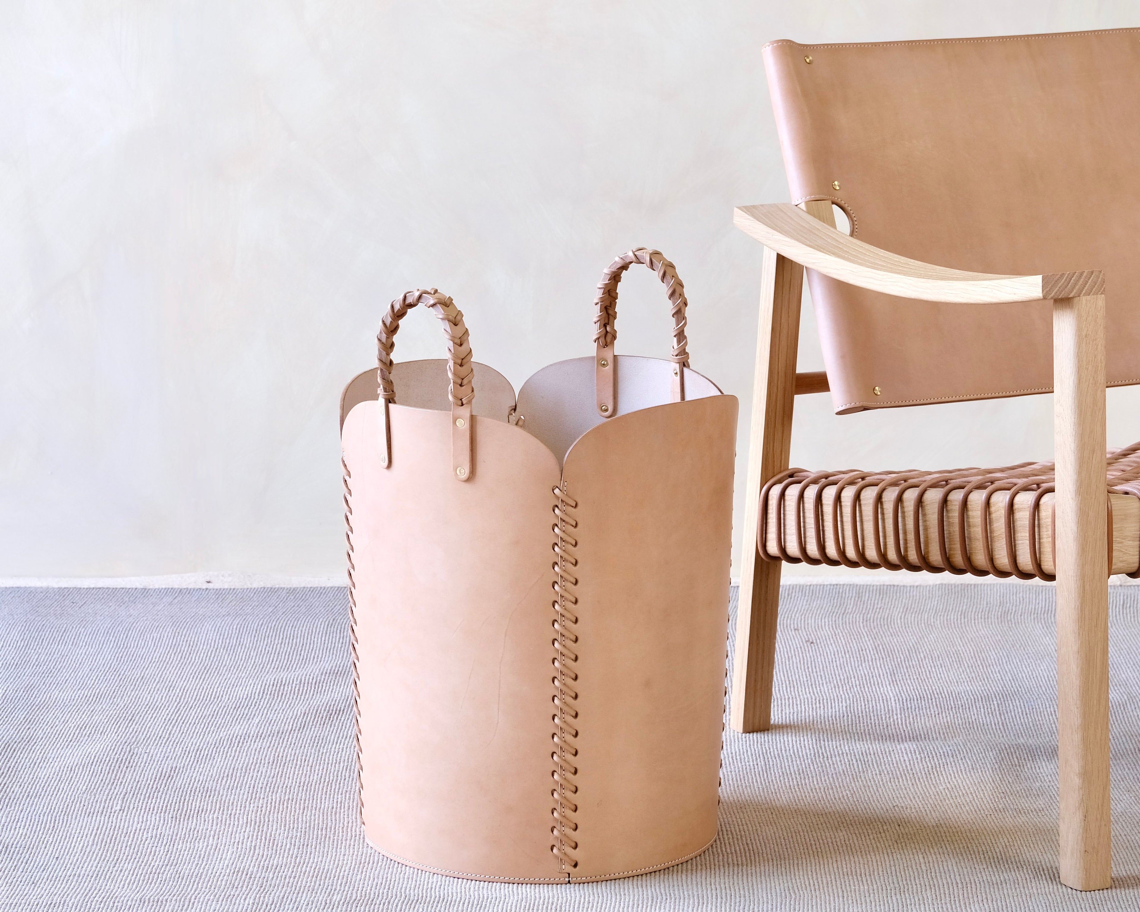 QUARTO - Leather Utility Basket