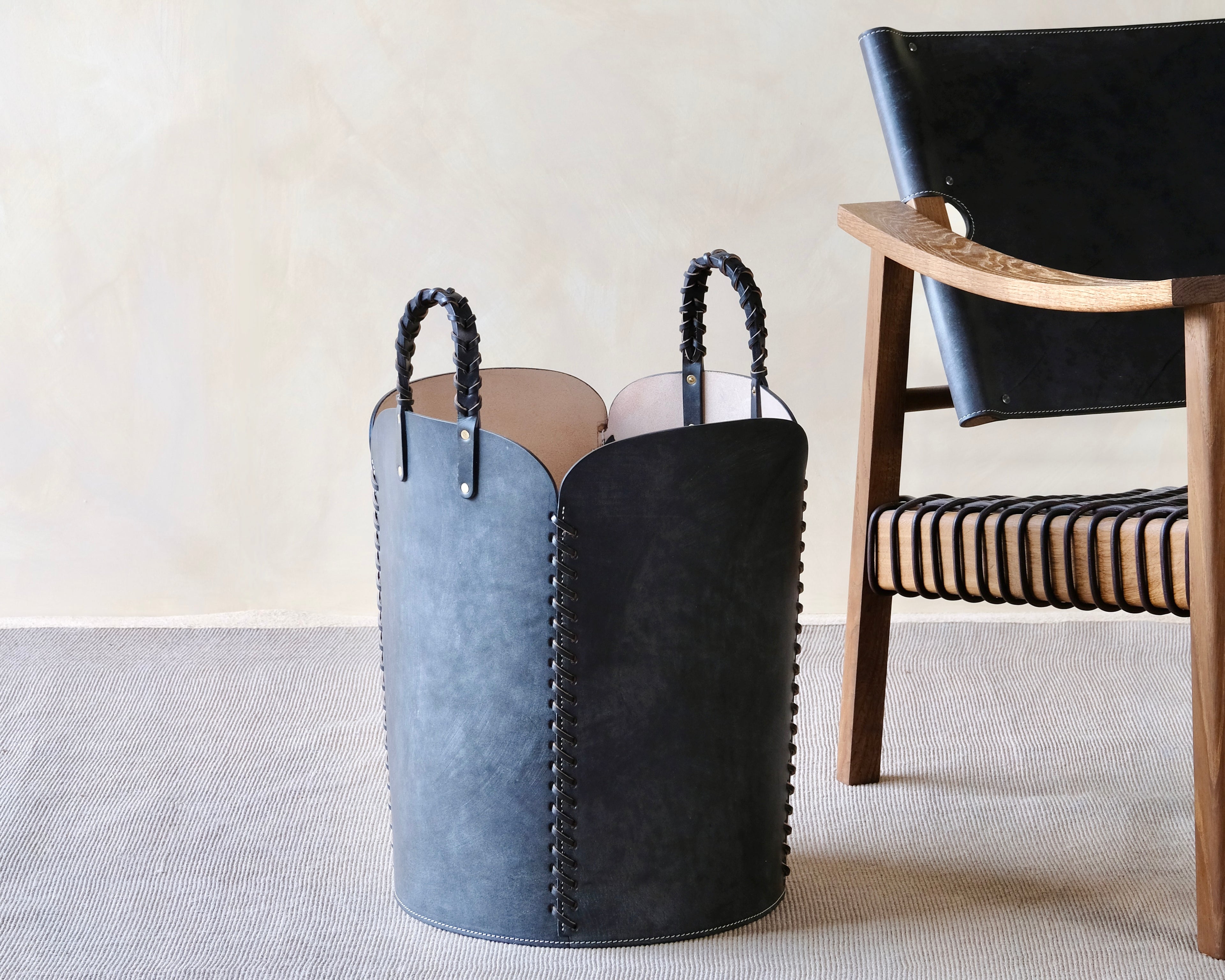 QUARTO - Leather Utility Basket