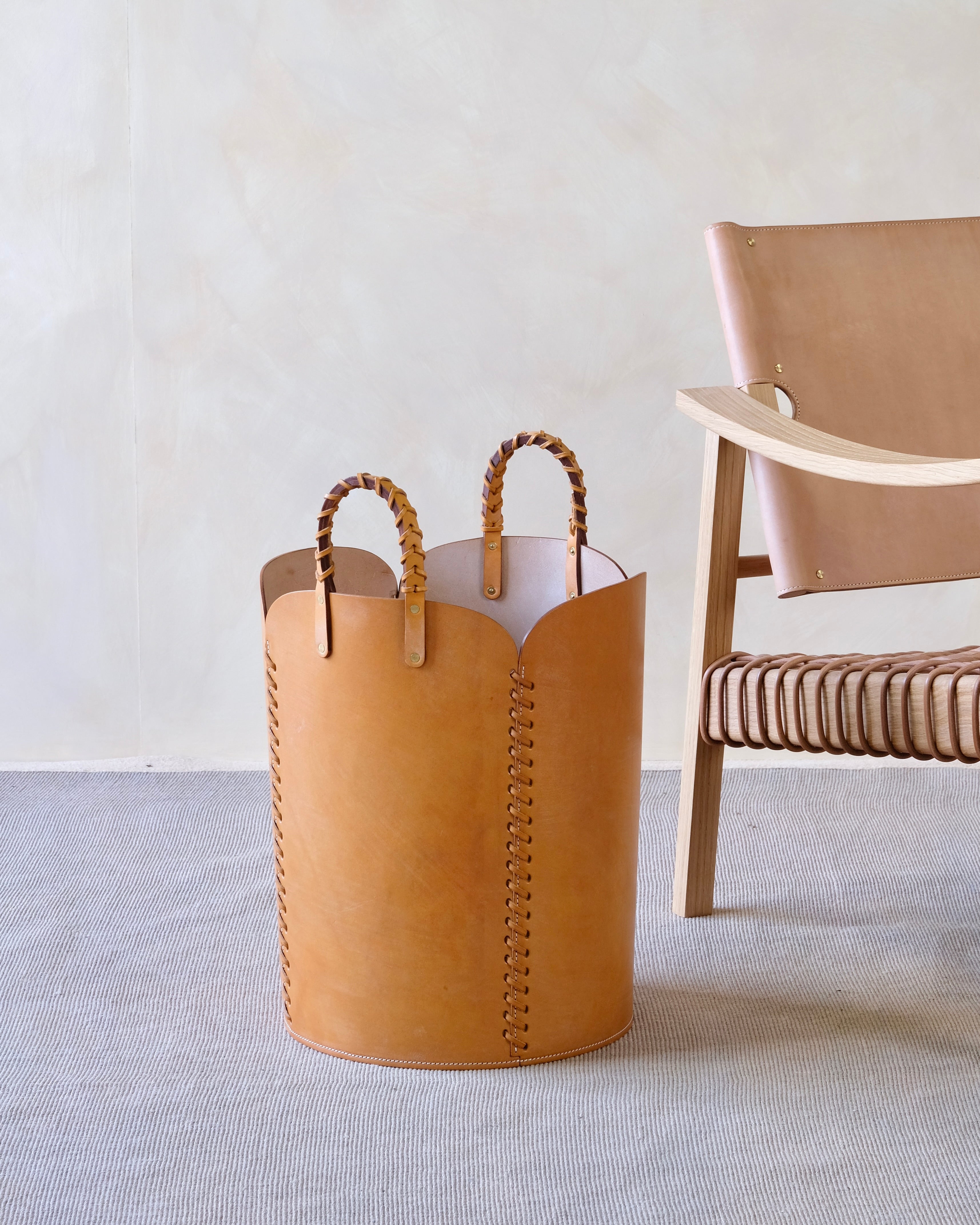 QUARTO - Leather Utility Basket