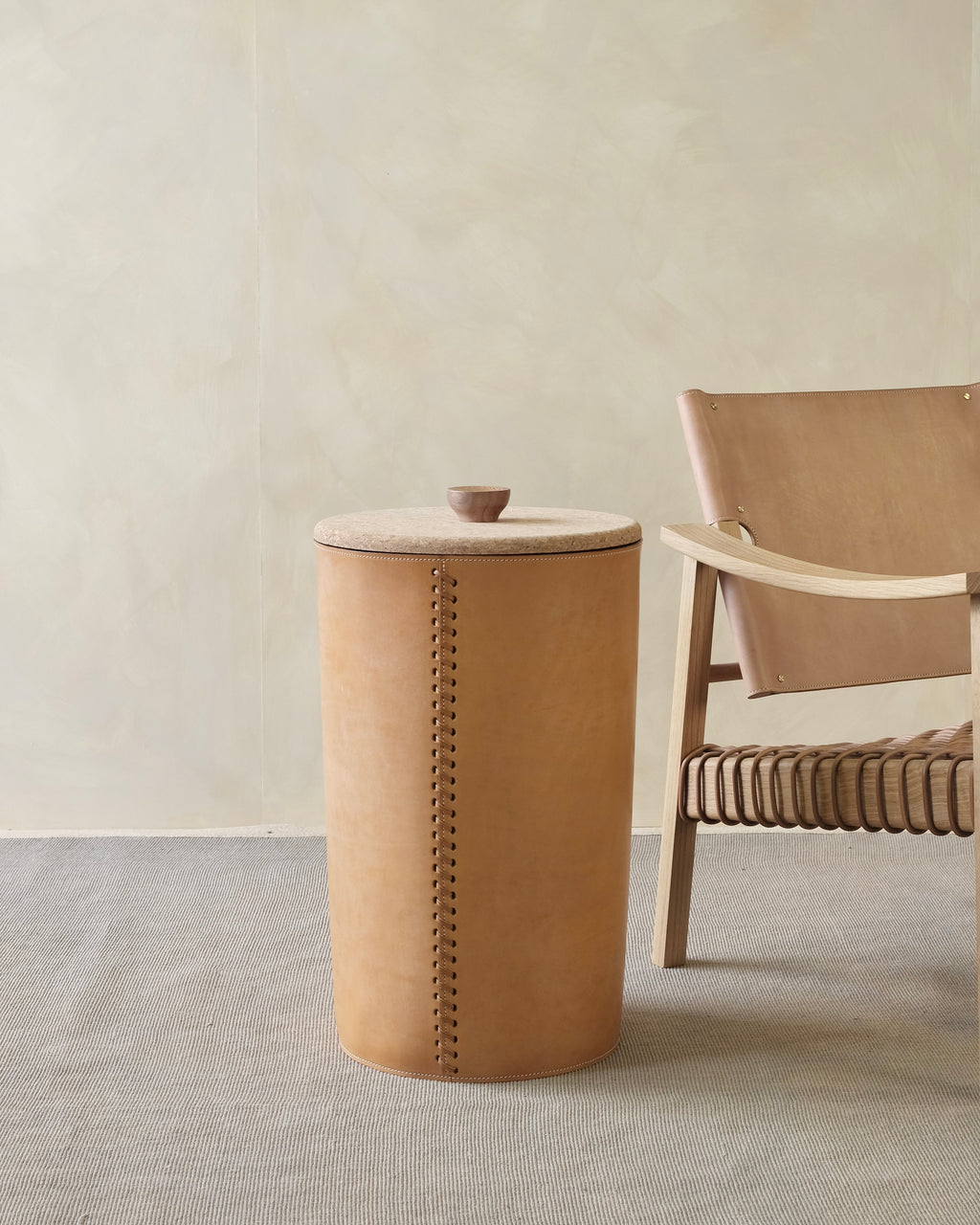 PITHOS - Leather Laundry Basket