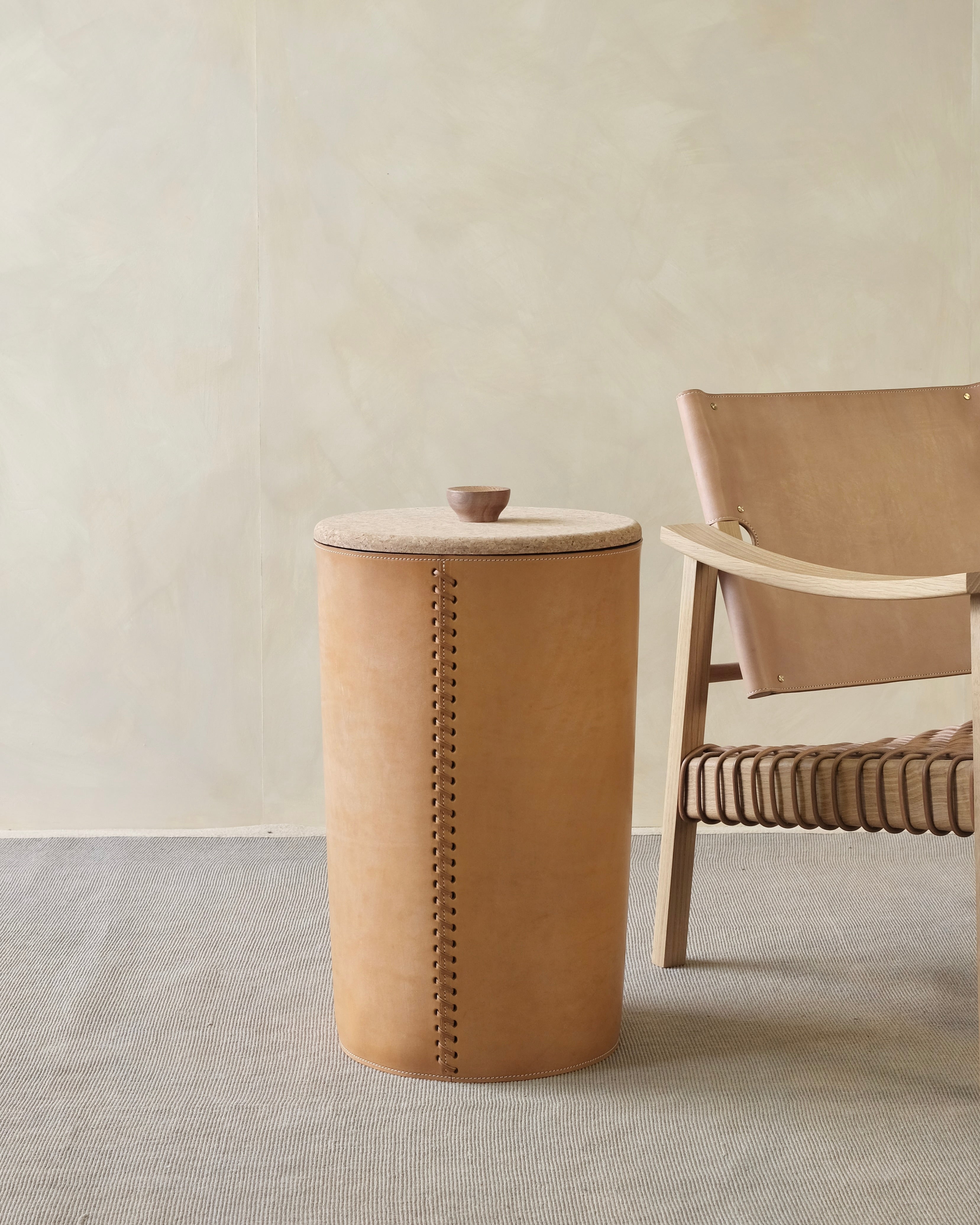 PITHOS - Leather Laundry Basket